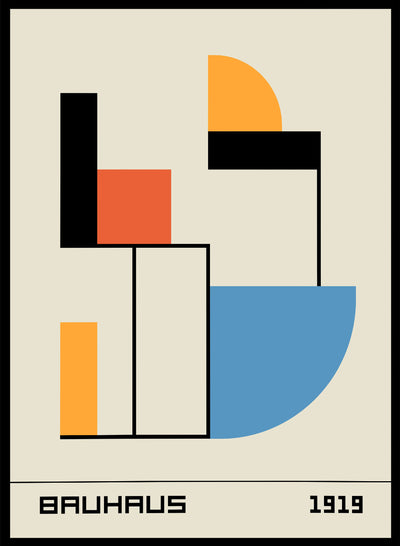 Bauhaus Geometric Shapes Art Print | Bauhaus Ausstellung Weimar, Bauhaus Geometric Print, Bauhaus Poster, Minimalist Vintage Poster