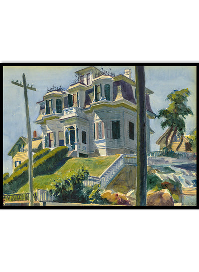 Edward Hopper Art Print, Edward Hopper Poster, Haskell’s House 1924 Painting, Vintage Poster, Museum Exhibition Poster, Famous Retro Antique Painting