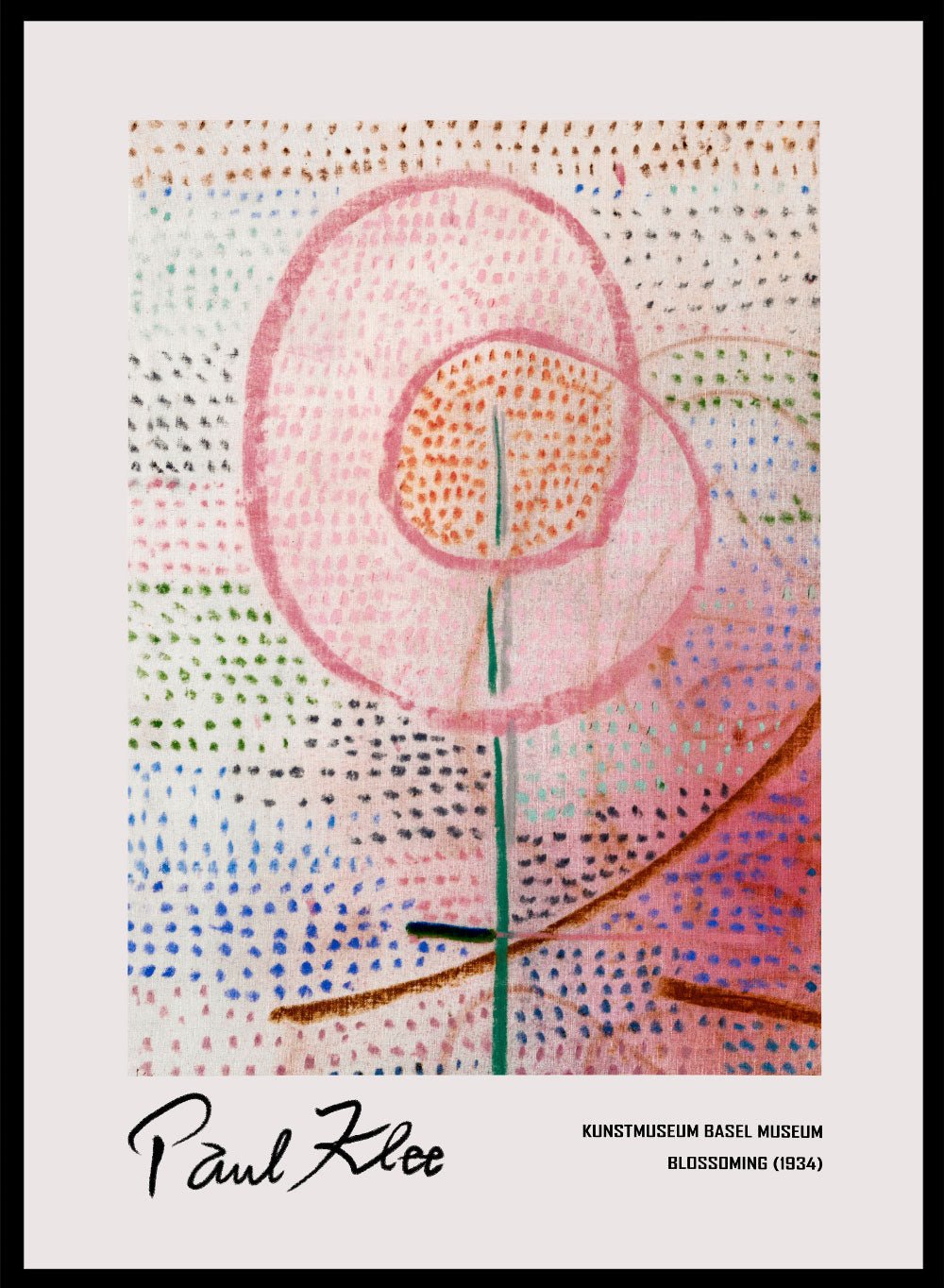 Paul Klee Blossoming 1934 Vintage Exhibition Poster Art Print