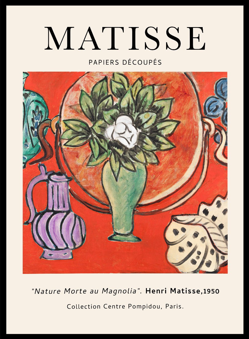 Henri Matisse Nature Morte au Magnolia 1950 Art Print Exhibition