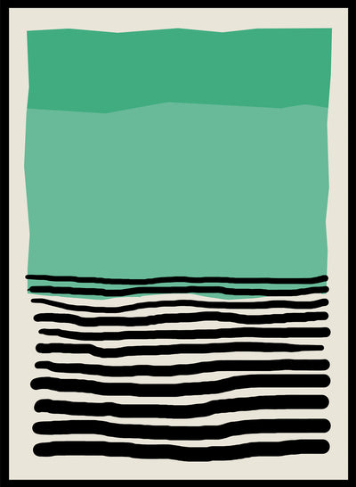 Minimalist Mid-Century Modern Green Black Lines Shapes Pattern Colorful Art Print | Geometric Pattern Print, Abstract Shapes PosterMinimalist Mid-Century Modern Green Black Lines Shapes Pattern Colorful Art Print | Geometric Pattern Print, Abstract Shapes Poster