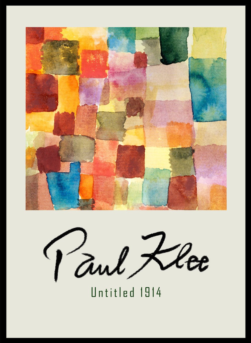 Paul Klee Untitled 1914 Vintage Exhibition Poster Art Print