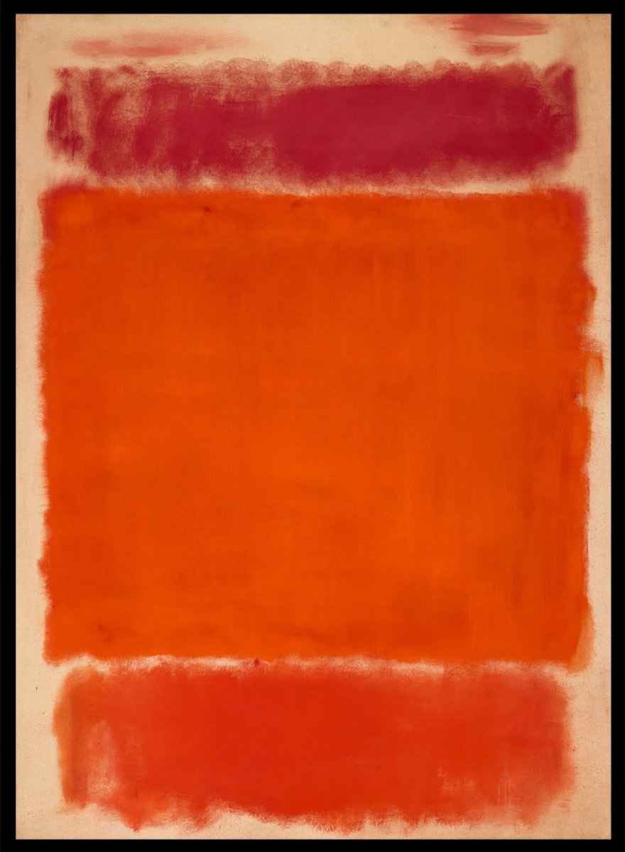 Mark Rothko No. 1 1962 Red Orange Vintage Poster Colorful Art