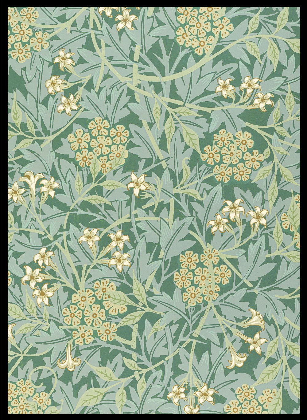 William Morris Jasmine Pattern Vintage Art Print Art Museum