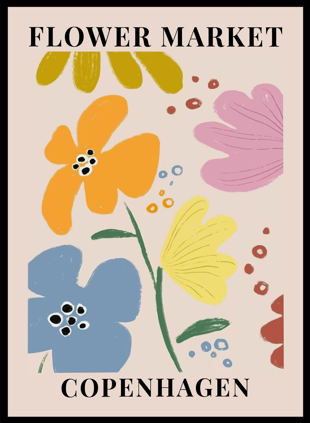 Flower Market Stockholm Poster (21x29.7 cm (A4))