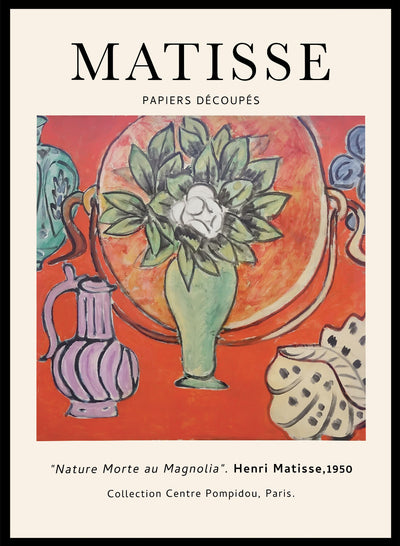 Sugar & Canvas 24x36 inches/60x90cm Nature Morte au Magnolia by Henri Matisse Print