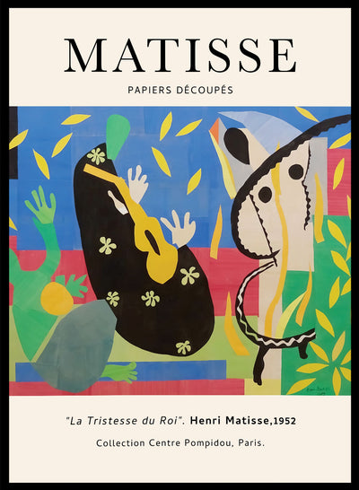 Sugar & Canvas 24x36 inches/60x90cm La Tristesse du Roi by Henri Matisse Print