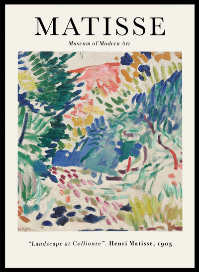Sugar & Canvas 28x40inches/70x100cm Landscape at Collioure 1905 by Henri Matisse Print
