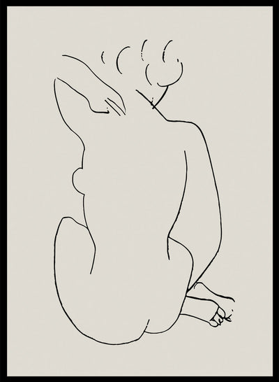 Sugar & Canvas 28x40inches/70x100cm Nude Figure Sketch by Henri Matisse Print