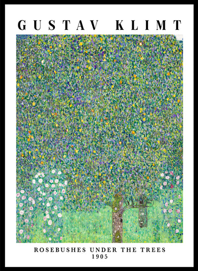 Sugar & Canvas 8x10 inches/20x25cm Gustav Klimt Rosebushes Under The Trees 1905 Art Print