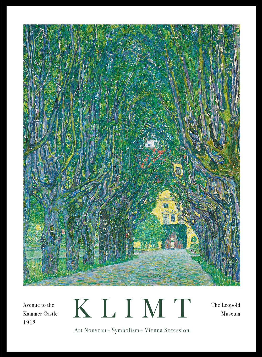Gustav Klimt Avenue to the Kammer Castle 1912 Vintage Exhibition