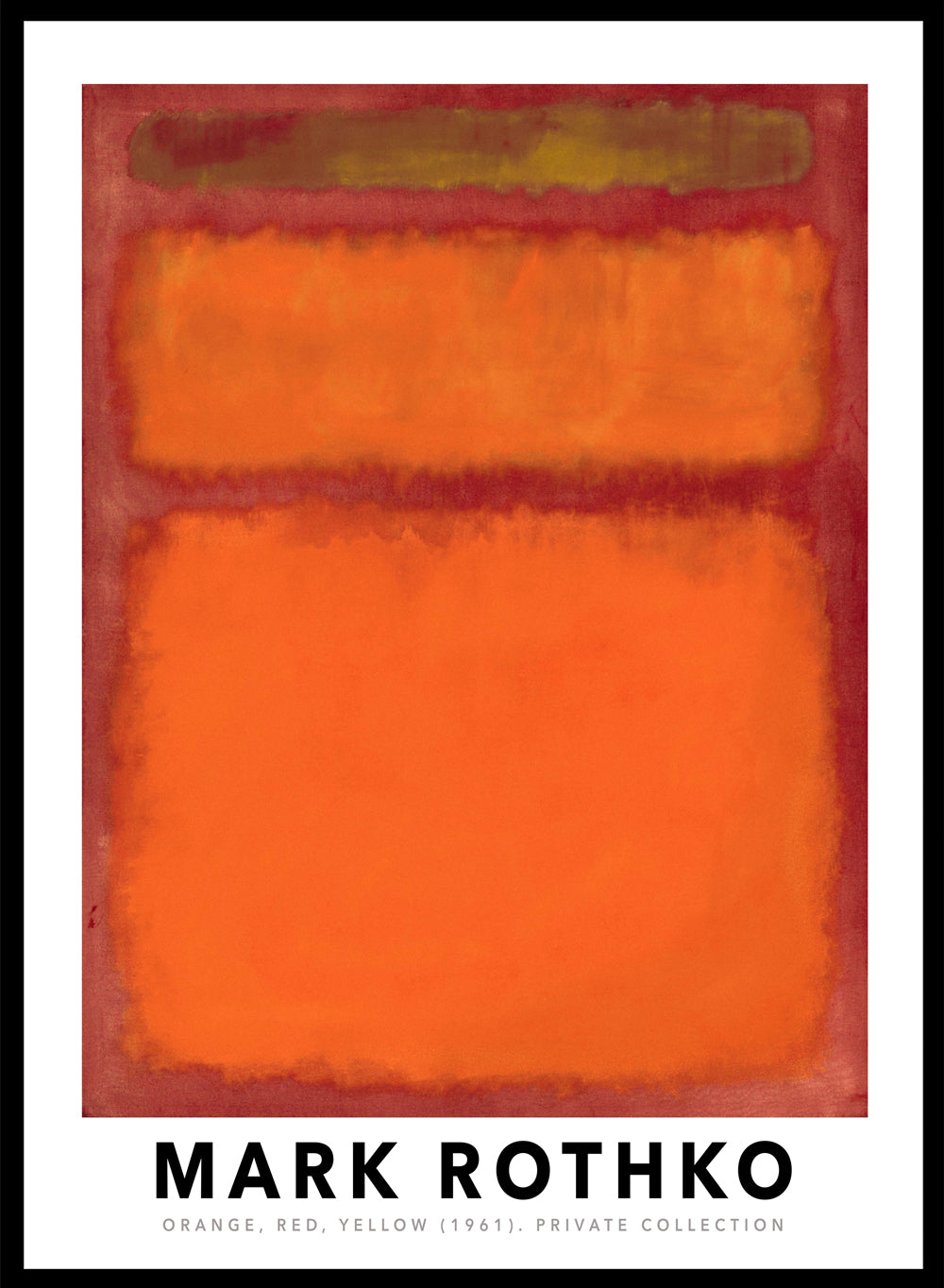 Decode undskylde få øje på Mark Rothko Orange Red Yellow 1961 Vintage Exhibition Poster Art Print –  Sugar & Canvas