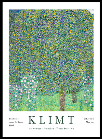 Sugar & Canvas 8x10 inches/20x25cm Gustav Klimt Rosebushes Under The Trees 1905 Art Print