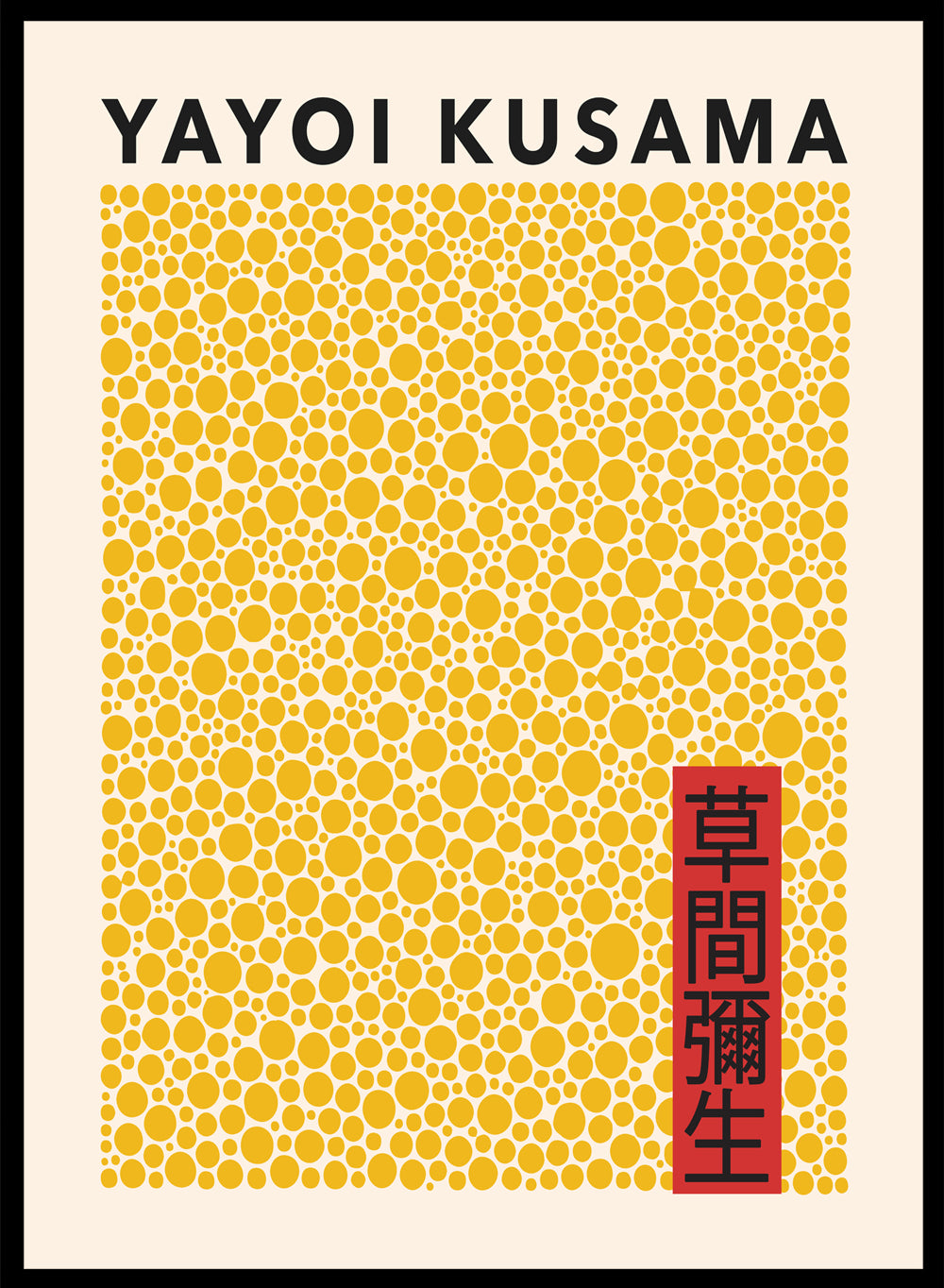 Polka Dots Inspired by Yayoi Kusama Art Print