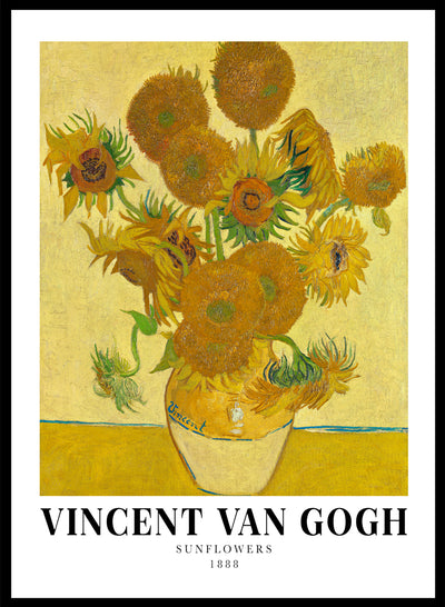 Sugar & Canvas 8x10 inches/20x25cm Van Gogh Sunflowers 1888 Art Print