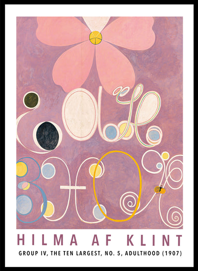 Sugar & Canvas 8x10 inches/20x25cm Hilma af Klint The Ten Largest, No. 5 Art Print