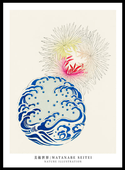 Sugar & Canvas 5x7 inches/13x18cm Watanabe Seitei Nature illustration Art Print