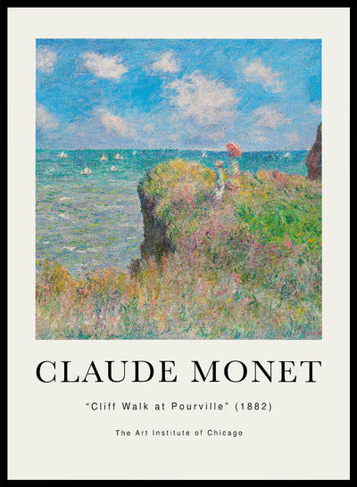 Sugar & Canvas 8x10 inches/20x25cm Cliff Walk at Pourville 1882 by Monet Print
