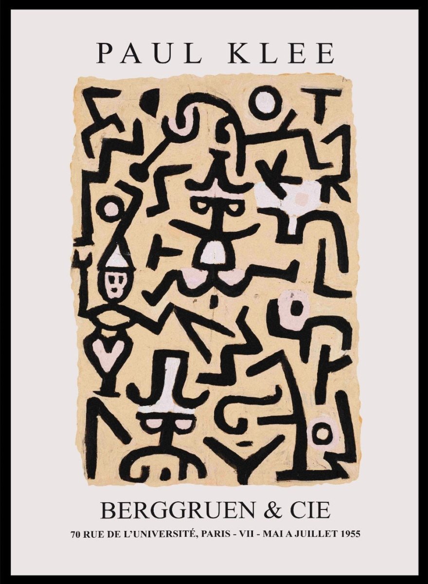 Paul Klee Comedians' Handbill 1938 Vintage Exhibition Poster Art