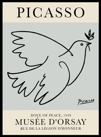 Sugar & Canvas 28x40inches/70x100cm Dove of Peace by Pablo Picasso Print