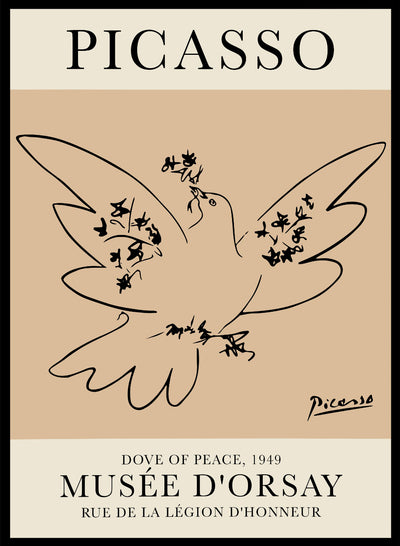 Sugar & Canvas 28x40inches/70x100cm Dove of Peace by Pablo Picasso Print