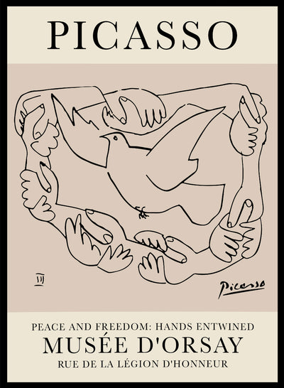Sugar & Canvas 28x40inches/70x100cm Peace and Freedom: Dove of Peace by Pablo Picasso Print