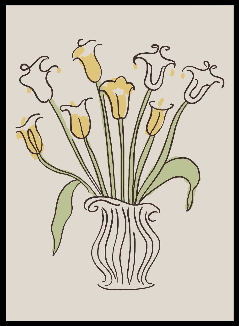 'Waltz of the Tulips' Aesthetic Art Print_Sugar & Canvas