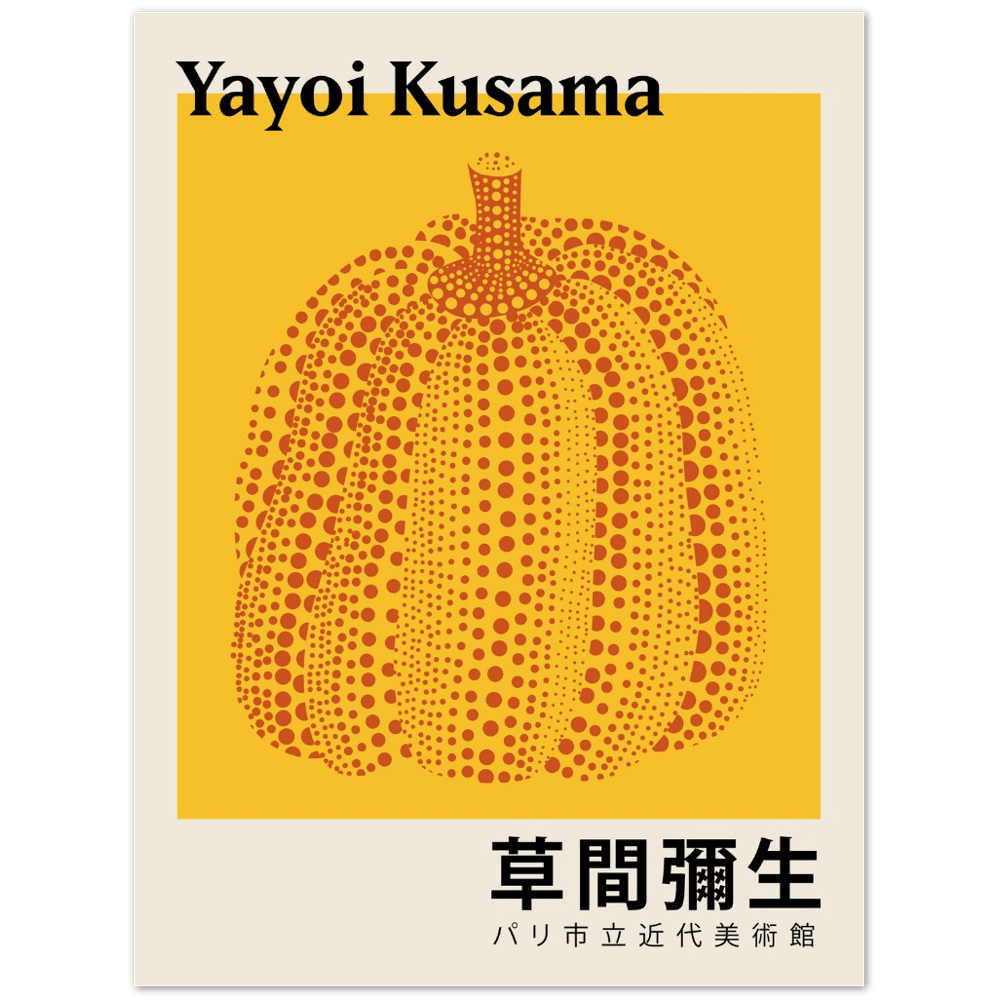 Pumpkin Forever Inspired by Yayoi Kusama Art Print_Sugar & Canvas