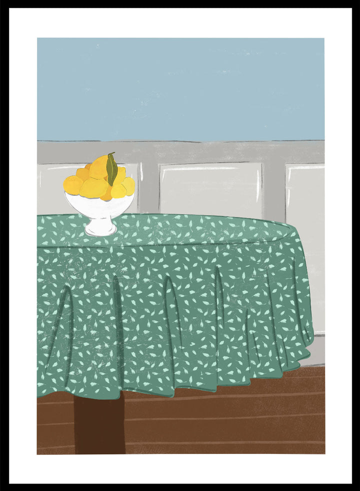 'Lemons and Linen' Aesthetic Art Print_Sugar & Canvas