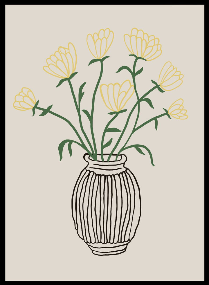 'Yellow Bouquet" Aesthetic Art Print_Sugar & Canvas