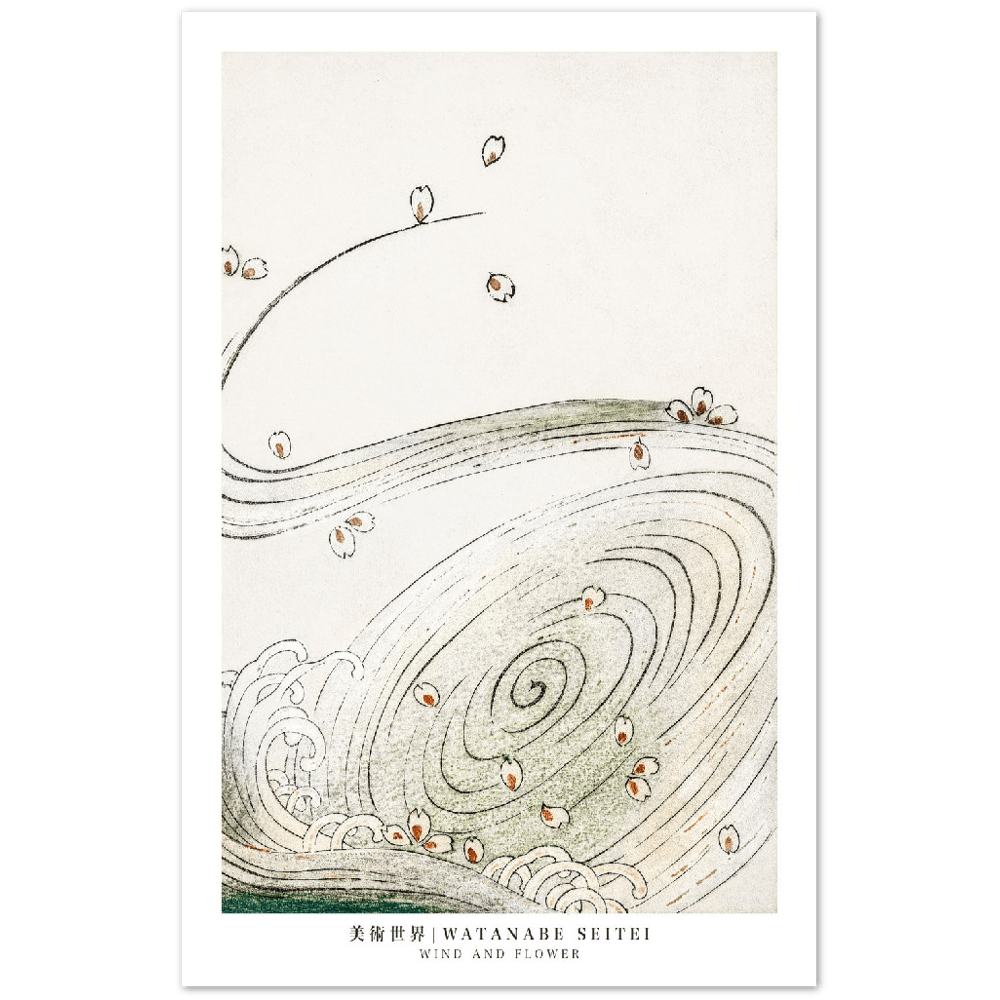 Watanabe Seitei Wind and Flower Art Print_Sugar & Canvas