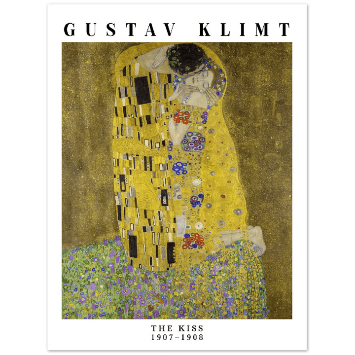 Gustav Klimt The Kiss 1907 - 1908 Art Print_Sugar & Canvas