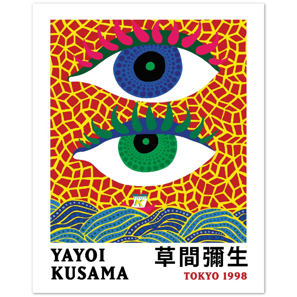 On the Ocean Inspired by Yayoi Kusama Art PrintYY22-40x50Sugar & Canvas