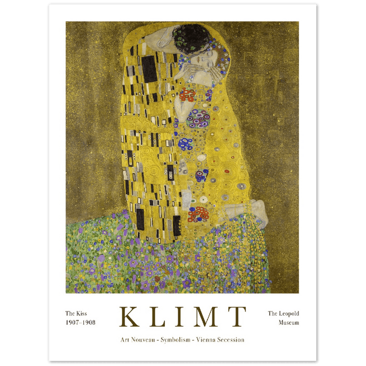 Gustav Klimt The Kiss 1907 - 1908 Art Print_Sugar & Canvas