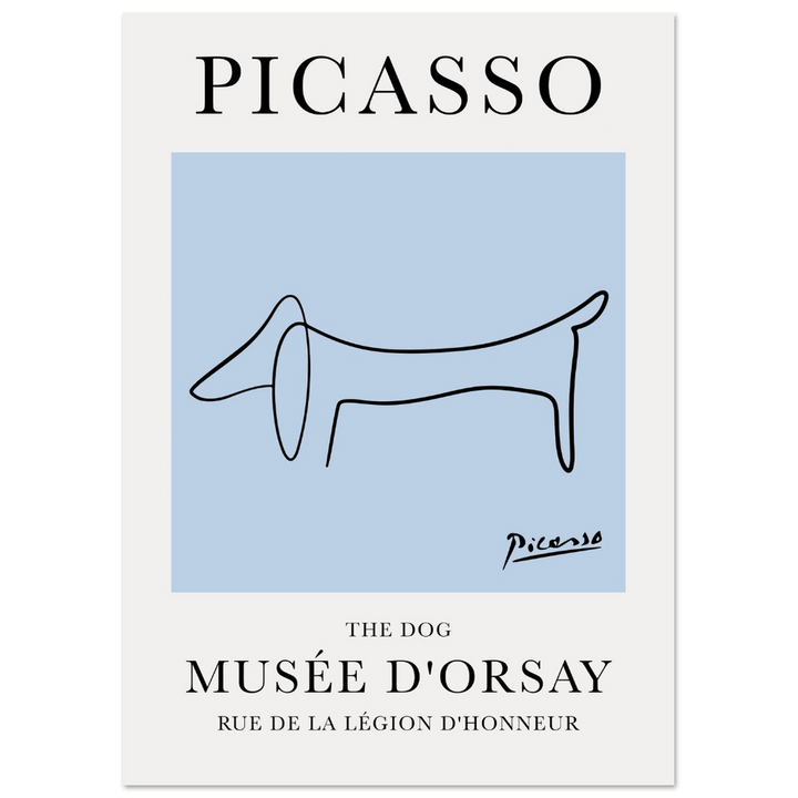 The Dog Line Drawing by Pablo Picasso Printd2707b6f-98c1-4453-a22c-44b1b8e8593fSugar & Canvas