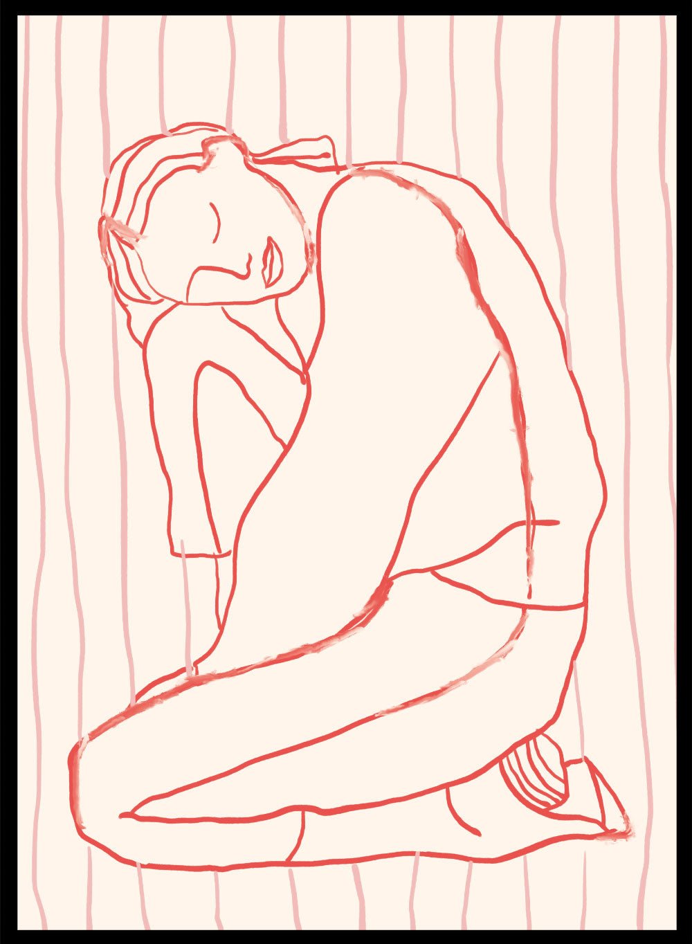 'Resting Form' Aesthetic Art Print_Sugar & Canvas