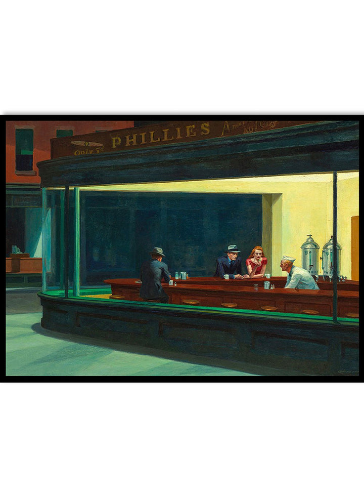 Edward Hopper Nighthawks 1942 Art Print EH01_Sugar & Canvas