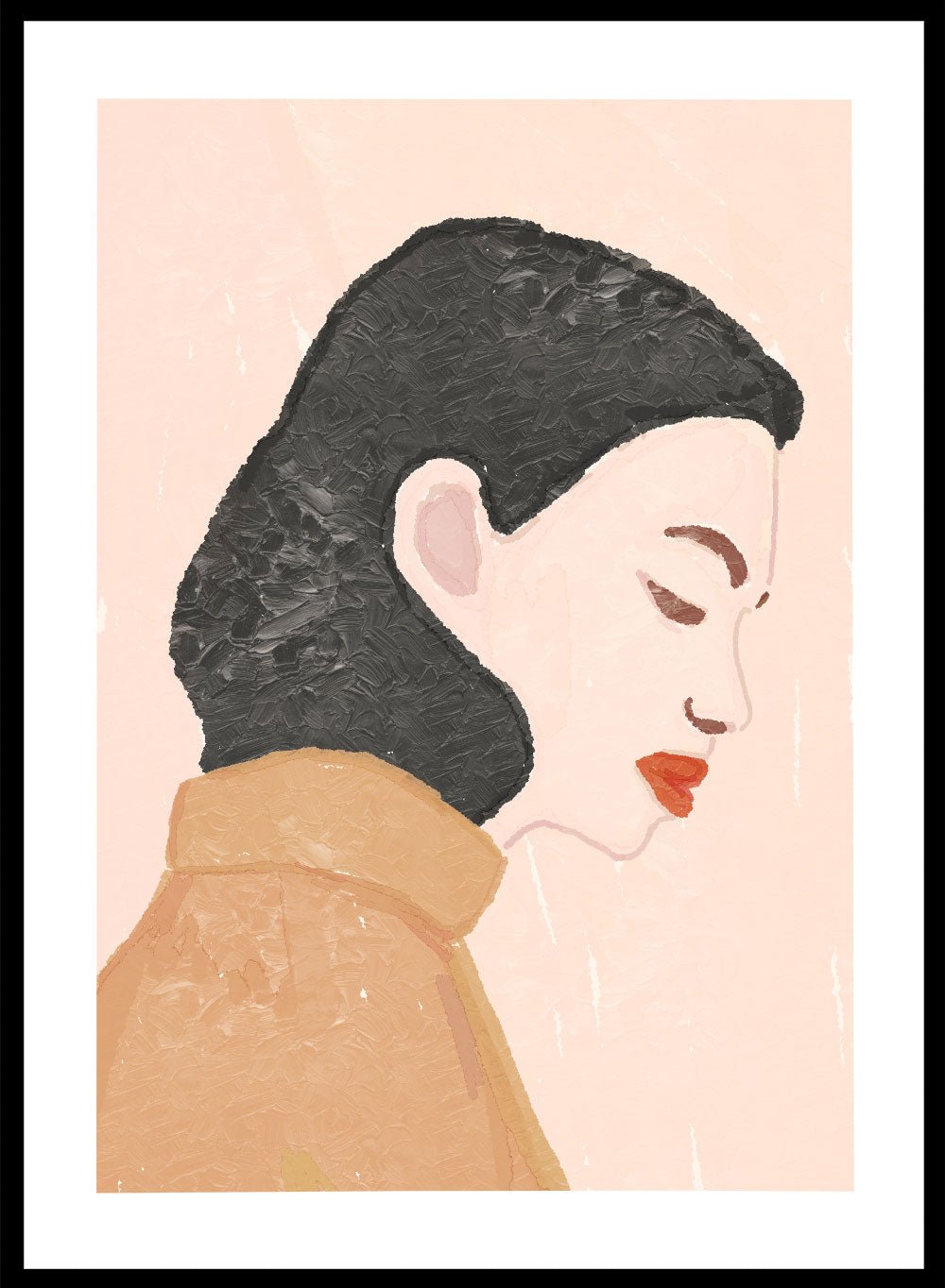 'A Thought Unspoken' Aesthetic Art Print_Sugar & Canvas