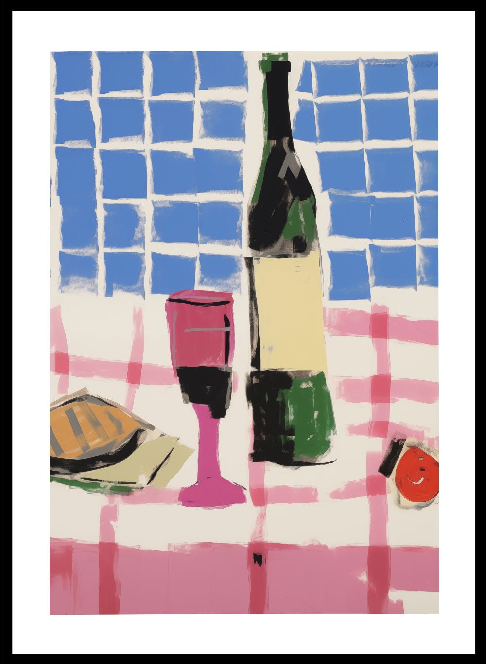 'Wine O’Clock' Aesthetic Art Print_Sugar & Canvas
