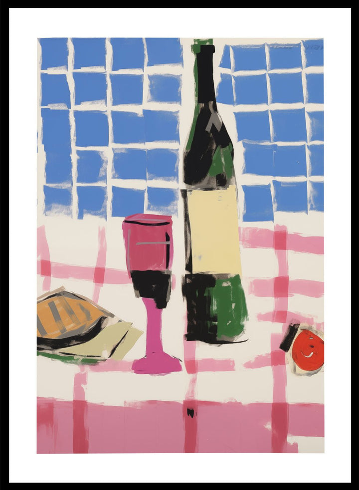 'Wine O’Clock' Aesthetic Art Print_Sugar & Canvas
