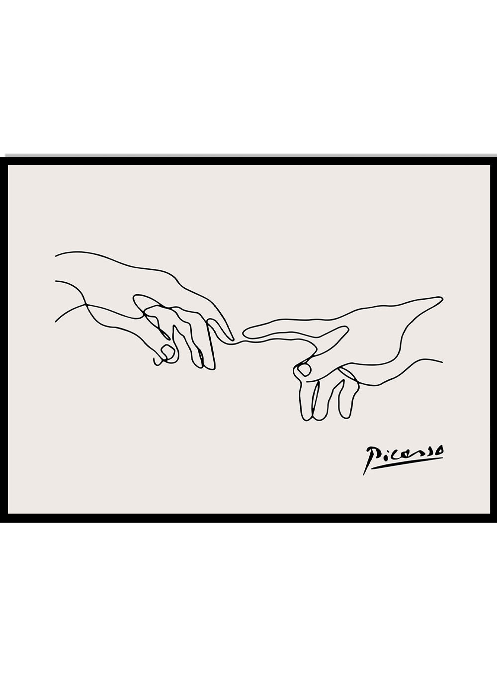 Holding Hands Line Art Print_Sugar & Canvas