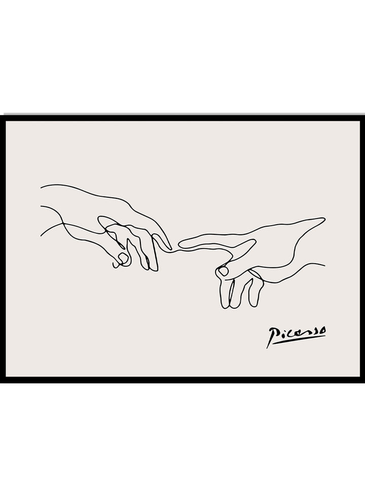 Holding Hands Line Art Print_Sugar & Canvas
