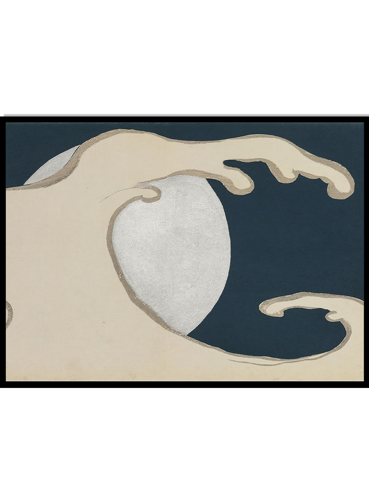 Kamisaka Sekka "Rising Waves" Art Print_Sugar & Canvas