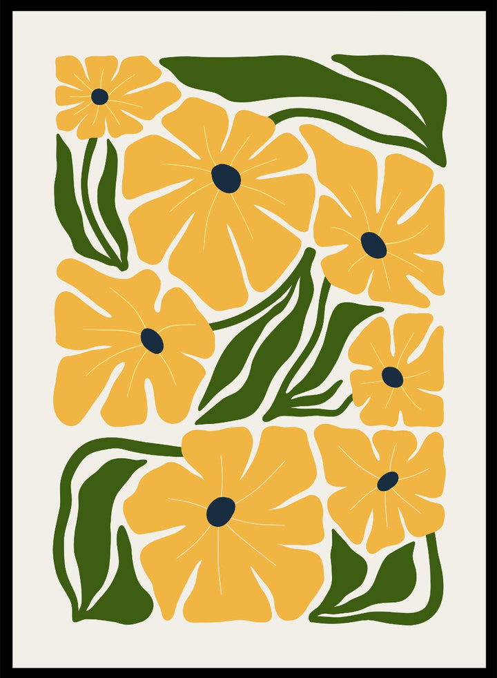 Abstract Botanical Art Print FM143_Sugar & Canvas