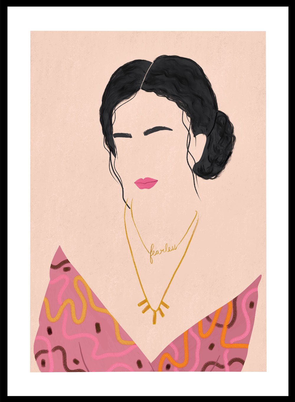 'Fearless Woman' Aesthetic Art Print_Sugar & Canvas