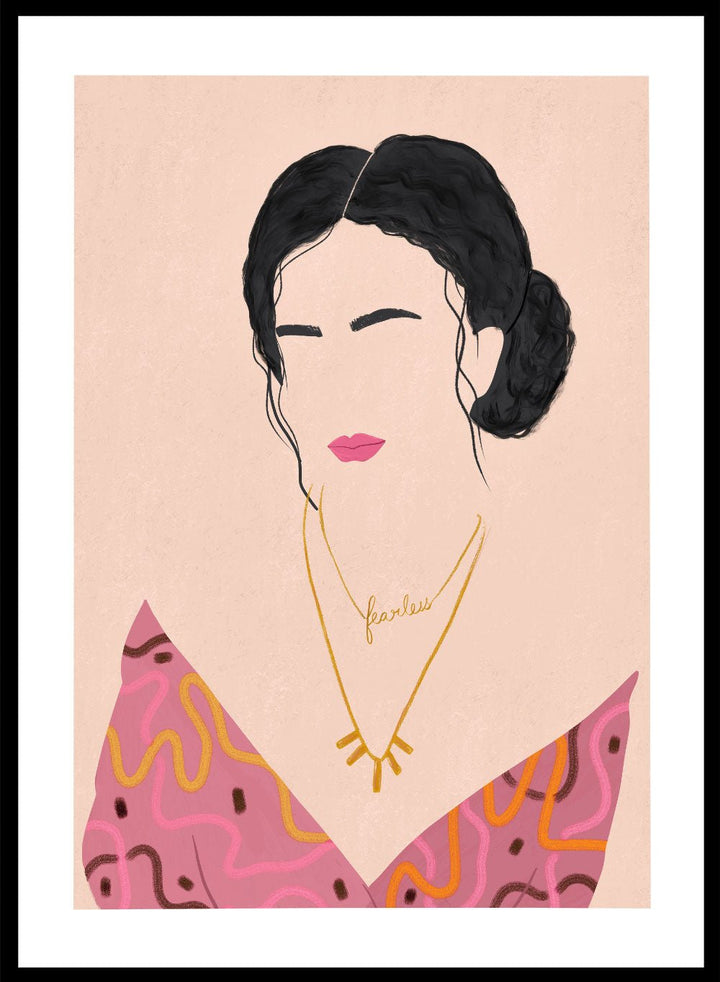 'Fearless Woman' Aesthetic Art Print_Sugar & Canvas