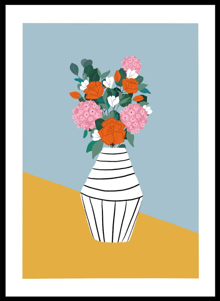 'Arrangement on Ochre' Aesthetic Art Print_Sugar & Canvas