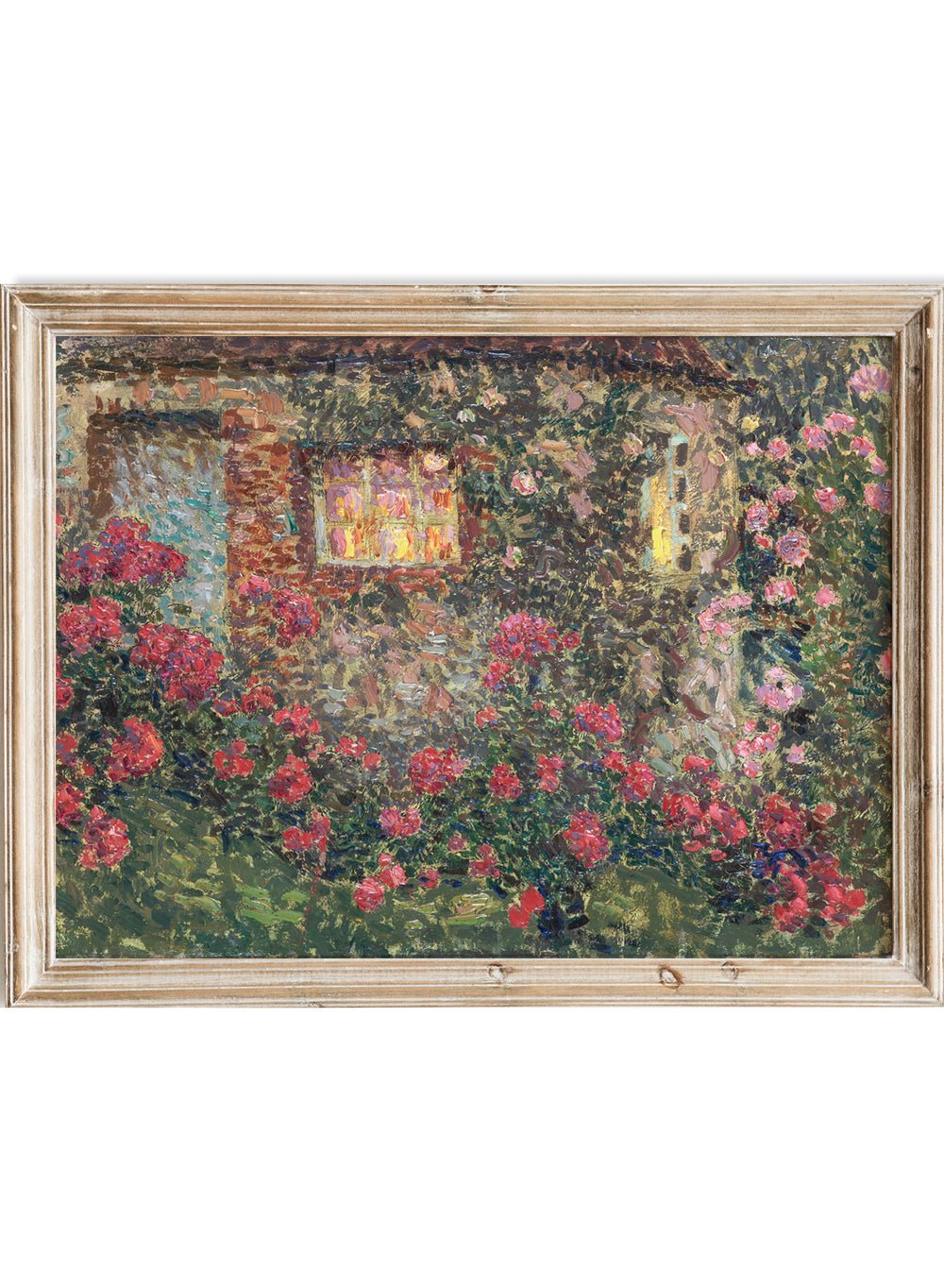 "Cottage Among the Roses" Art Print_Sugar & Canvas