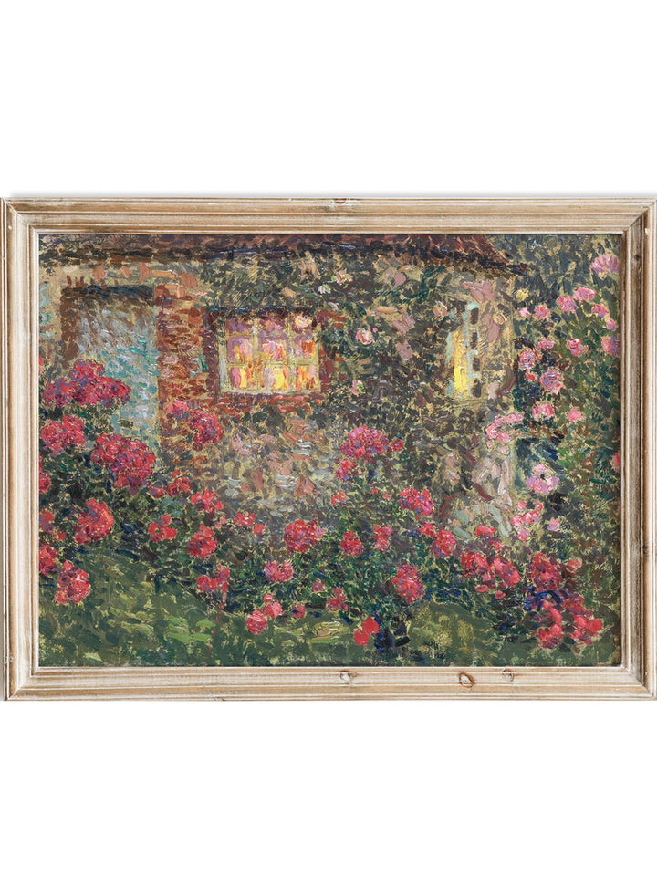 "Cottage Among the Roses" Art Print_Sugar & Canvas