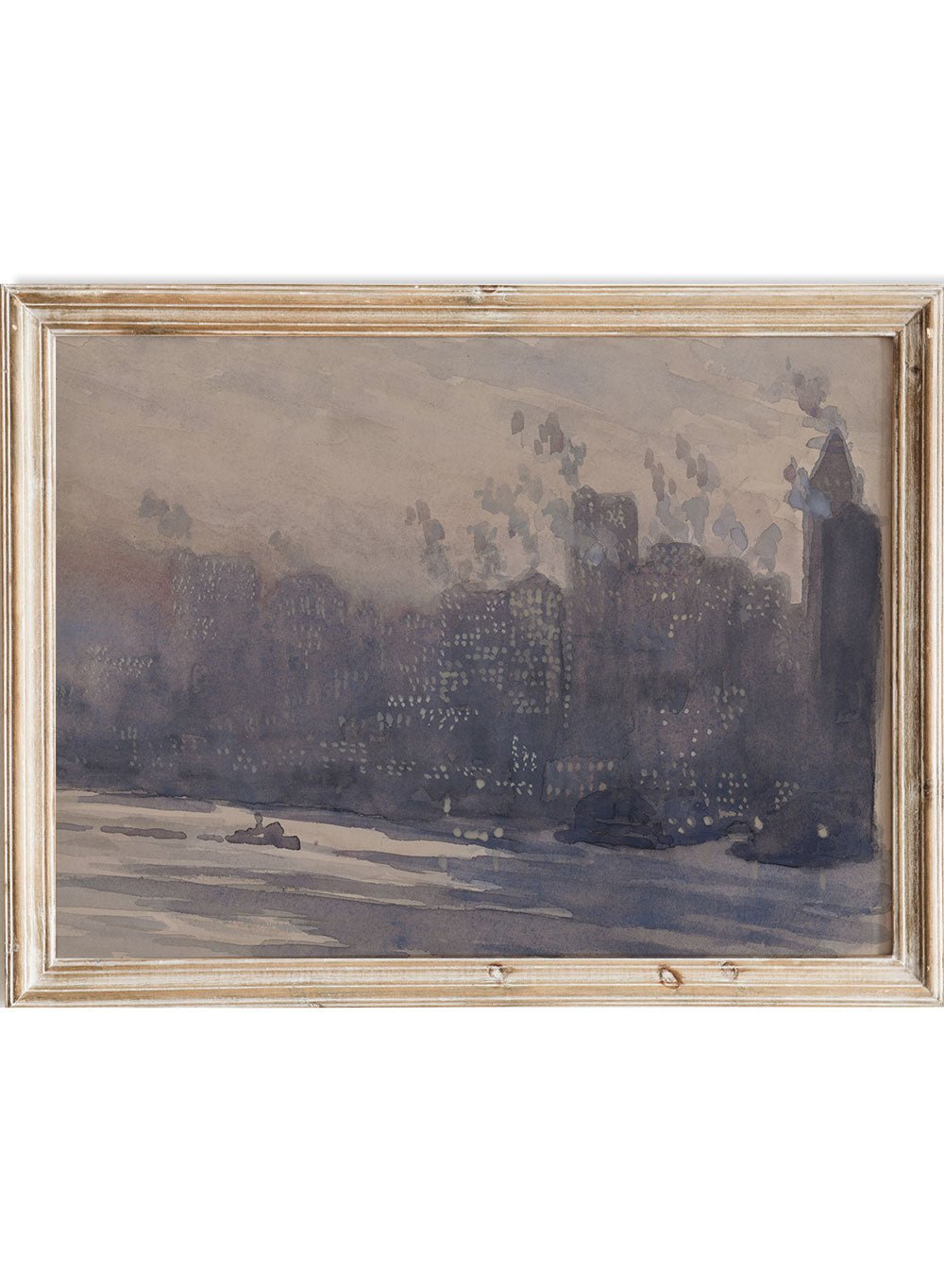 "View across the East River of the New York City" Art Print_Sugar & Canvas